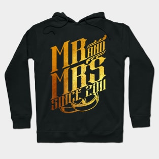 'Mr and Mrs Since 2011 7th Wedding' Anniversary Gift Hoodie